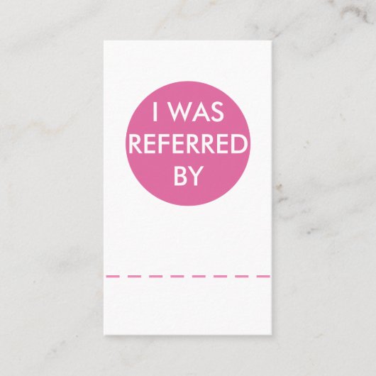 Schönheits-Geschäfts-Empfehlungs-Karten-Schablone Empfehlungskarte (Vorderseite)