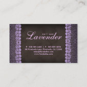 Schönheits-Geschäfts-Karten-Spitze-Nagel-Salon Visitenkarte (Rückseite)