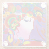 Schönheits-Glas-Untersetzer Peter maximaler Glasuntersetzer (Rückseite)