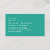 Schönheits-Haar-Visitenkarten Visitenkarte (Rückseite)