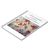 Schönheits-Inspirations-Kolibri-Kunst-gewundenes Notizblock (Linke Seite)