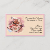 Schönheits-Make-up-Palette Personalisiert Visitenkarte (Vorderseite)