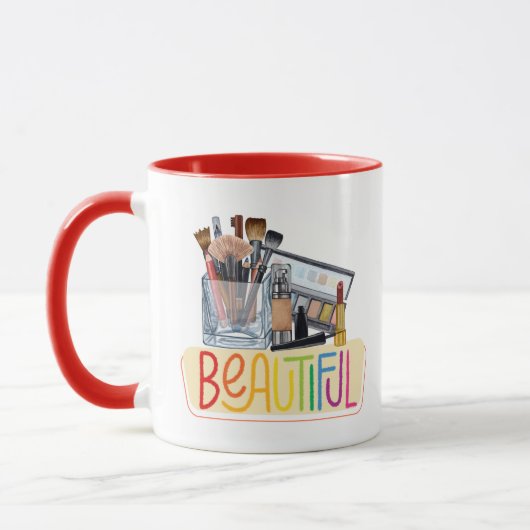 Schönheits-Make-up Tasse (Links)