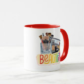 Schönheits-Make-up Tasse (VorderseiteRechts)