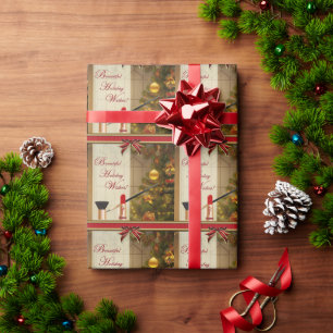 Schönheits-Make-upfeiertags-Packpapier Geschenkpapier