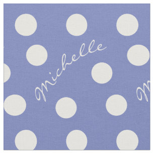 Schönheits-Michelle-Name-und -farbpolka-Punkt Stoff