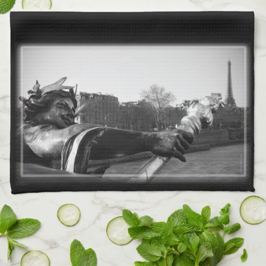 Schönheits-Paris-Geschirrtuch Geschirrtuch (Gefaltet)