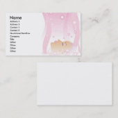 Schönheits-rosa Blasen-Visitenkarte Visitenkarte (Vorne/Hinten)