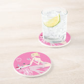 Schönheits-rosa Untersetzer (Seite)