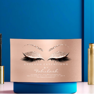 Schönheits-Salon-GoldGlitzer-Adressen-Make-upname Magnetische Visitenkarte