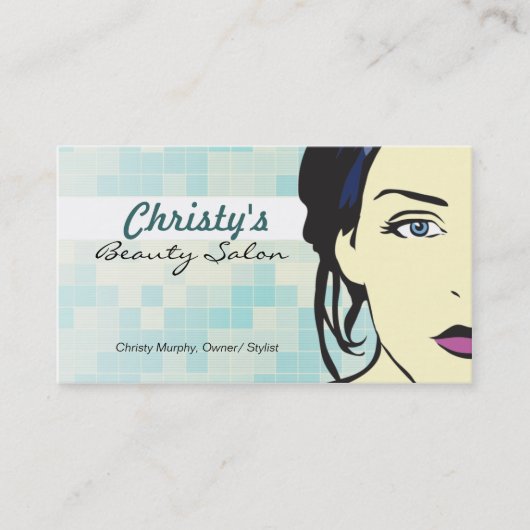 Schönheits-Salon-Haar Sylist Geschäft Card-2 Visitenkarte (Vorderseite)