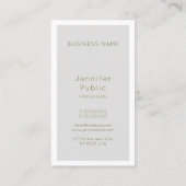 Schönheits-Salon-Inhaber-eleganter Visitenkarte (Rückseite)