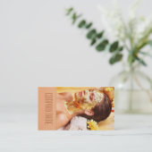 Schönheits-Salon/Massage/entspannen Visitenkarte (Stehend Vorderseite)