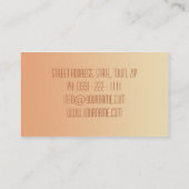 Schönheits-Salon/Massage/entspannen Visitenkarte (Rückseite)