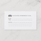 Schönheits-Salon und Mode-Butike-Geschäfts-Karte Terminkarte (Rückseite)