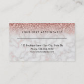 Schönheits-Salon-Verabredungs-hallo herrlicher Terminkarte (Rückseite)