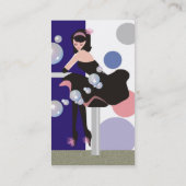 Schönheits-Salon, Verein oder Bar-Geschäfts-Karte Visitenkarte (Rückseite)