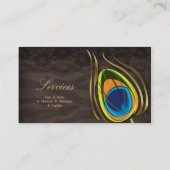 Schönheits-Salon-Vintages Visitenkarte (Rückseite)