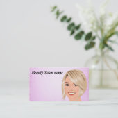 Schönheits-Salon Visitenkarte (Stehend Vorderseite)