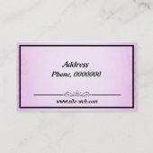 Schönheits-Salon Visitenkarte (Rückseite)