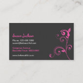 Schönheits-Salon-Visitenkarte Visitenkarte (Rückseite)