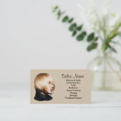 Schönheits-Salon-Visitenkarte Visitenkarte (Stehend Vorderseite)