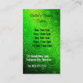 Schönheits-Salon-Visitenkarten Visitenkarte (Rückseite)