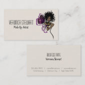 Schönheits-schwarze Dame Butterfly Visitenkarte (Vorne/Hinten)