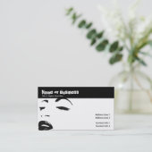 Schönheits-Silhouette Visitenkarte (Stehend Vorderseite)