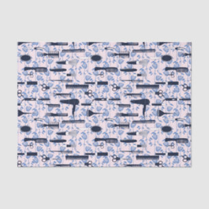 Schönheits-Sorgfalt-blaues Rosen-Muster Seidenpapier