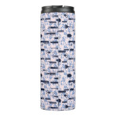 Schönheits-Sorgfalt-blaues Rosen-Muster Thermosbecher (Rückseite)