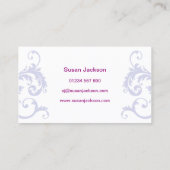 Schönheits-Therapie-Visitenkarte Visitenkarte (Rückseite)