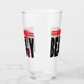 Schönheits-Typografie-Lippenstift Glas (Links)
