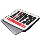 Schönheits-Typografie-Lippenstift Laptopschutzhülle (Vorne Knopf)