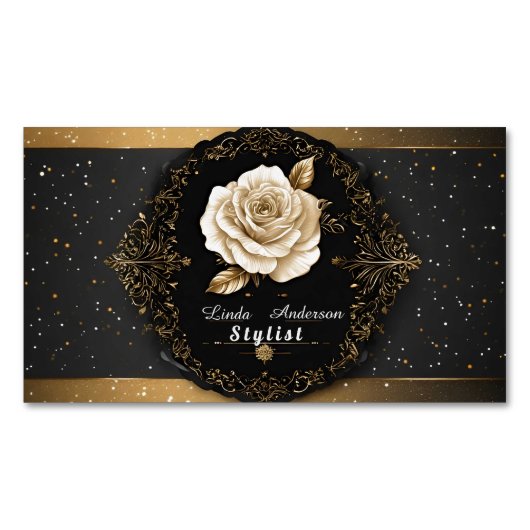 Schönheits- und Pflegesalon Magnetische Visitenkarte (Vorderseite)