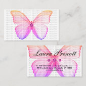 Schönheits-Visitenkarte-bunter Schmetterling Visitenkarte (Vorne/Hinten)