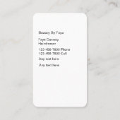 Schönheits-Visitenkarte-Friseur Visitenkarte (Rückseite)