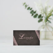 Schönheits-Visitenkarte-Spitze-Nagel-Salon-Rosa Visitenkarte (Stehend Vorderseite)