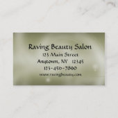 Schönheits-Visitenkarte Visitenkarte (Rückseite)