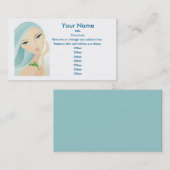 Schönheits-Visitenkartegewohnheitsschablone Visitenkarte (Vorne/Hinten)