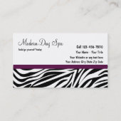 Schönheits-Visitenkarten Visitenkarte (Rückseite)