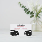 Schönheits-Visitenkarten Visitenkarte (Stehend Vorderseite)