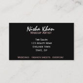 Schönheits-Visitenkarten Visitenkarte (Rückseite)