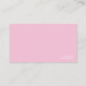 Schönheits-Visitenkarten Visitenkarte (Rückseite)