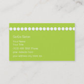 Schönheits-Visitenkarten Visitenkarte (Rückseite)