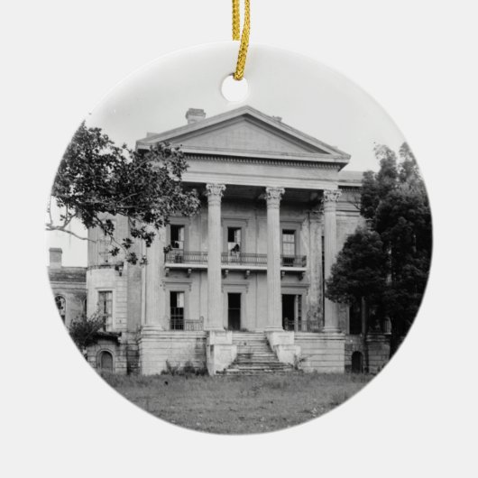 Schönheits-Waldungs-Plantagen-Louisiana-Verzierung Keramik Ornament (Vorne)