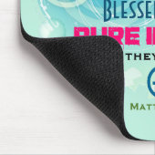 Schönheitsangebot mit Schmetterlingen und Blüten Mousepad (Ecke)