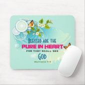 Schönheitsangebot mit Schmetterlingen und Blüten Mousepad (Mit Mouse)