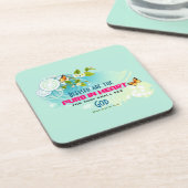 Schönheitsangebot mit Schmetterlingen und Blüten Untersetzer (Linke Seite)