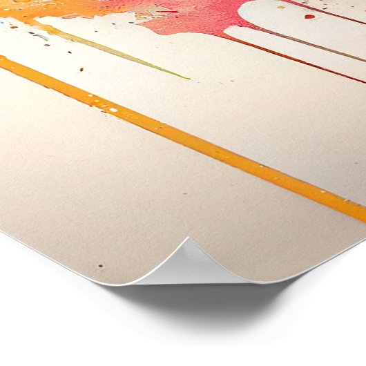 Schönheitsauge gemalt poster (Ecke)